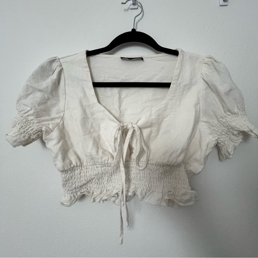 White Crop Top
